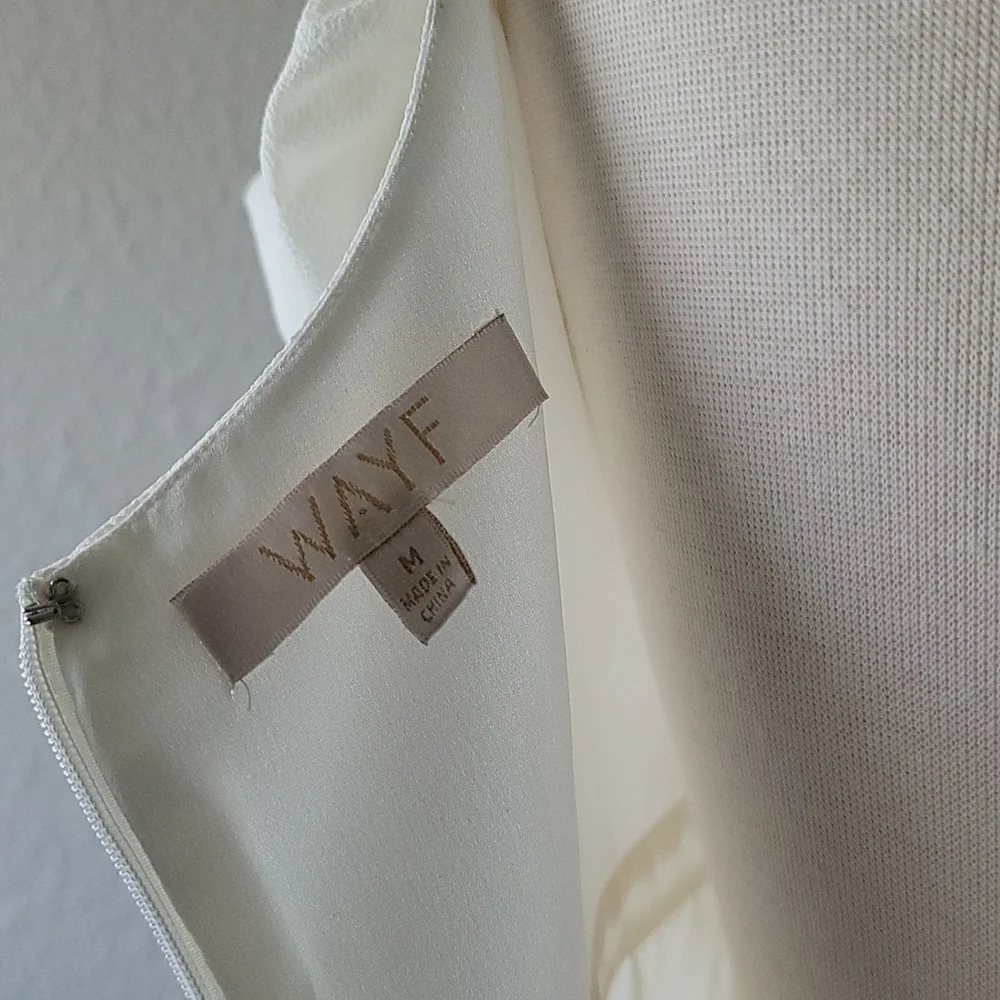 WAYF Cream/White Dress NWT - Picture 6 of 10